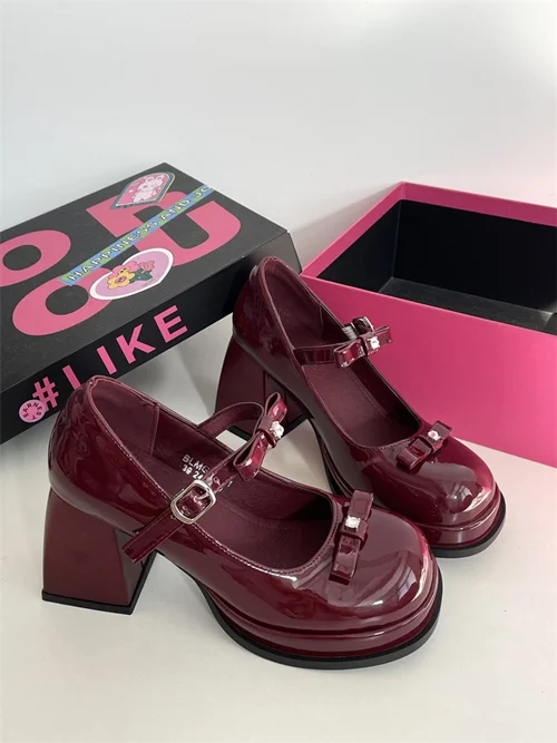 کفش عروسکی پاشنه‌دار زنانه مدل مری جین کد 783