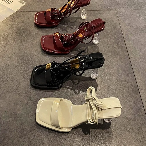 کفش ورنی پاشنه شفاف از برند iFashion کد 697