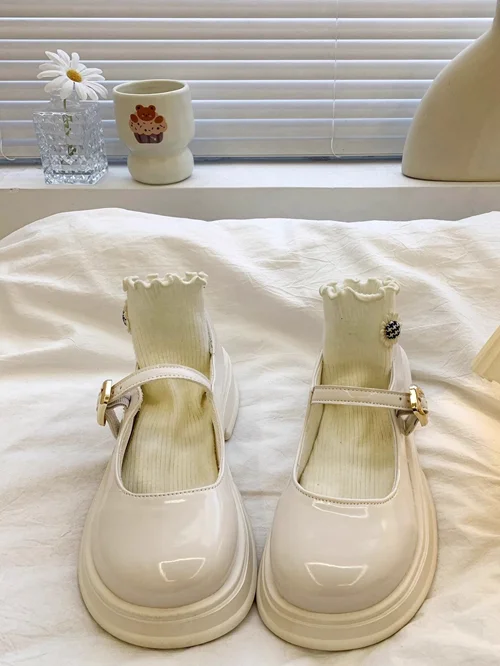 کفش مری جین طرح فرانسوی کد 717