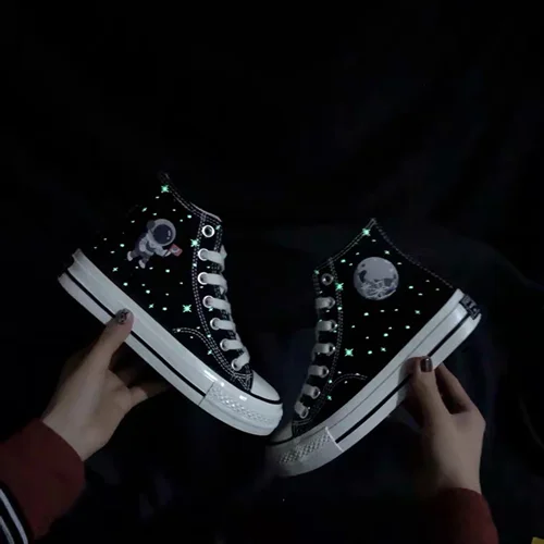 Cute Blacklight Shoes 005