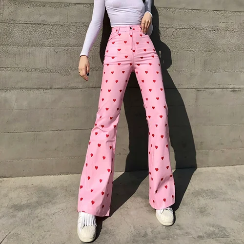 شلوار ترند قلبی برند وارداتی کد 0472