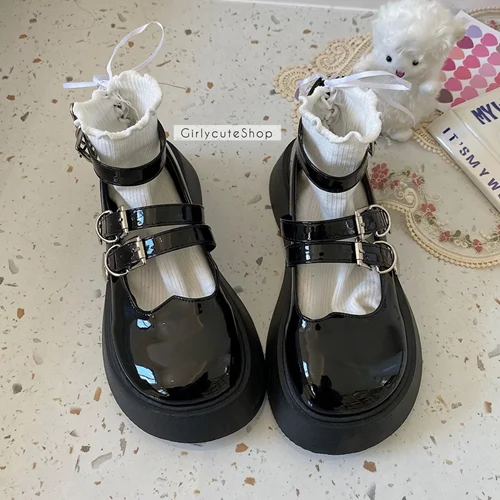 کفش مری جین کلاسیک سگک قلبی کد 687