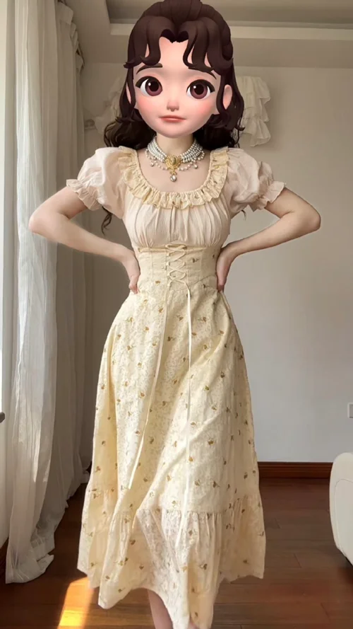 پیراهن مجلسی عروسکی کد 0612