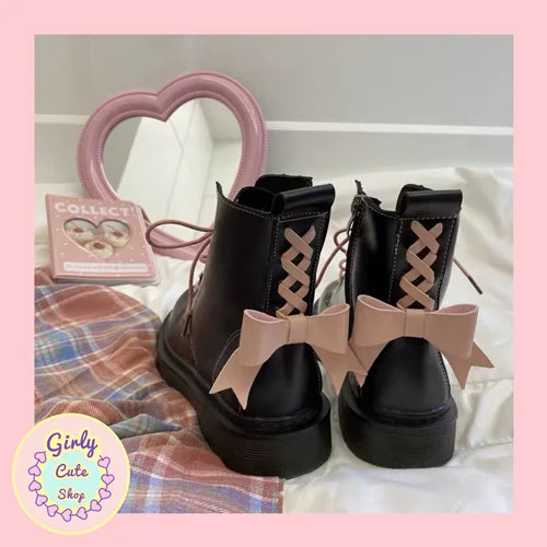 بوت کیوت کاوایی مدل پشت پاپیونی کد 0307