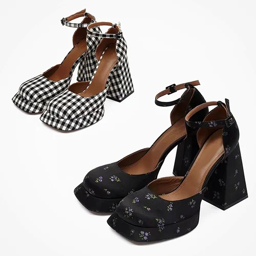 کفش مری جین پاشنه بلند مدل باربی 2024 کد 718