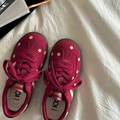 کتونی کژوال گلدار * Lu Shisan * برند اورجینال وارداتی  ترند 2024 کد 741