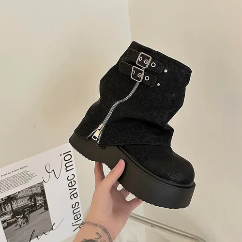 بوت ترند 2024 مدل سگک دار کد 735