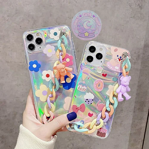 Cute Hologram Teddy Case