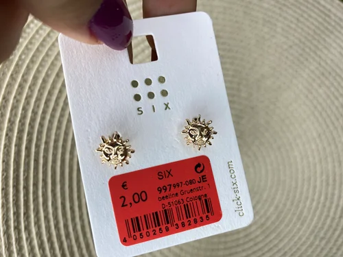 گوشواره میخی خورشید کد 01