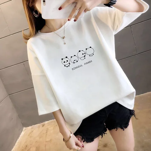 تیشرت پاندا / پلنگ صورتی / دختر