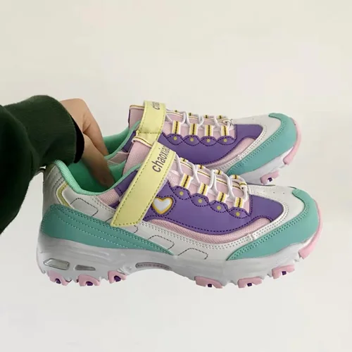 کتونی پاستلی برند Chaoxiaobai کد 0526