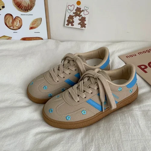 کتونی کژوال گلدار * Lu Shisan * برند اورجینال وارداتی ( موجودی ایران ) کد784