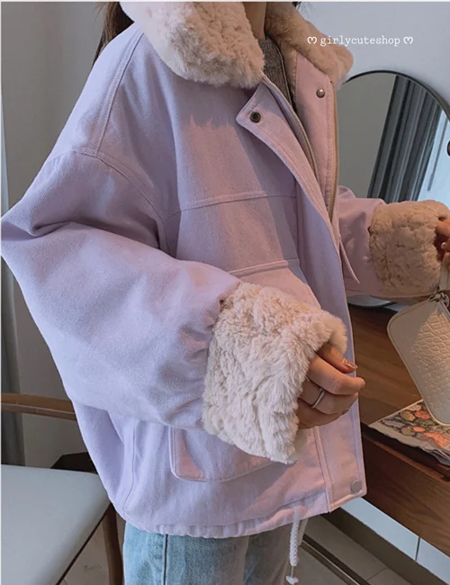 کاپشن خزدار کیوت کد 0571