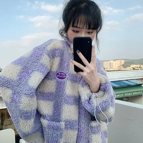 Cute Plaid Coat 0019