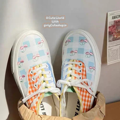 کتونی فانتزی/ کاوایی گیلاسی کد 0547