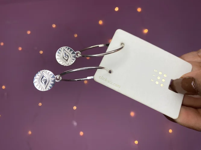 گوشواره آویز چشم کد 04