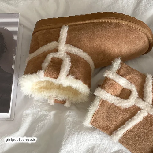 بوت مخمل کاوایی خزدار کد 746